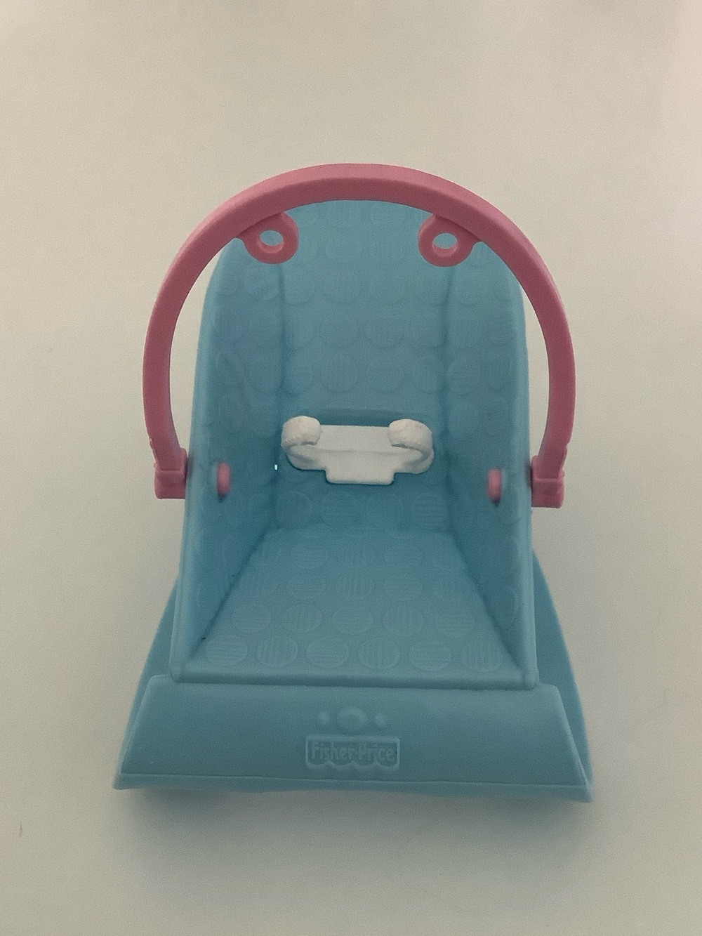 Fisher-Price Blue Doll Carrier with Pink Handle